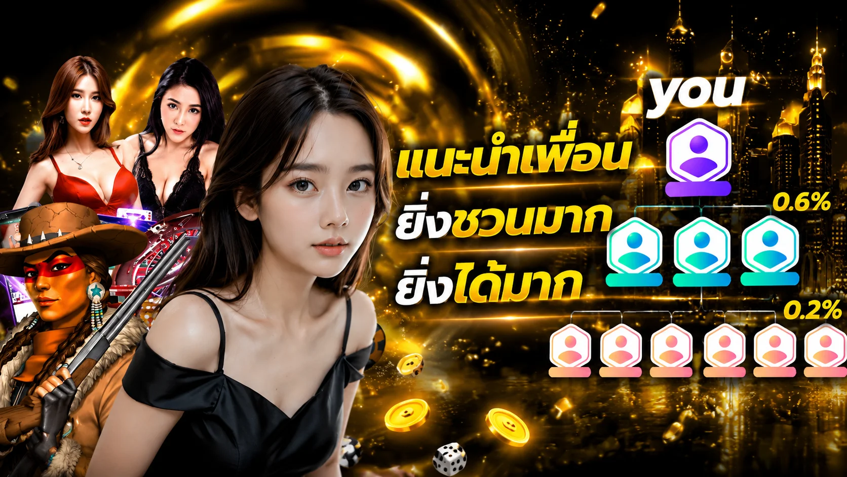 ป้ายโปรโมชั่น ONEALLIN โบนัสฝากแรกและคืนยอดเสีย