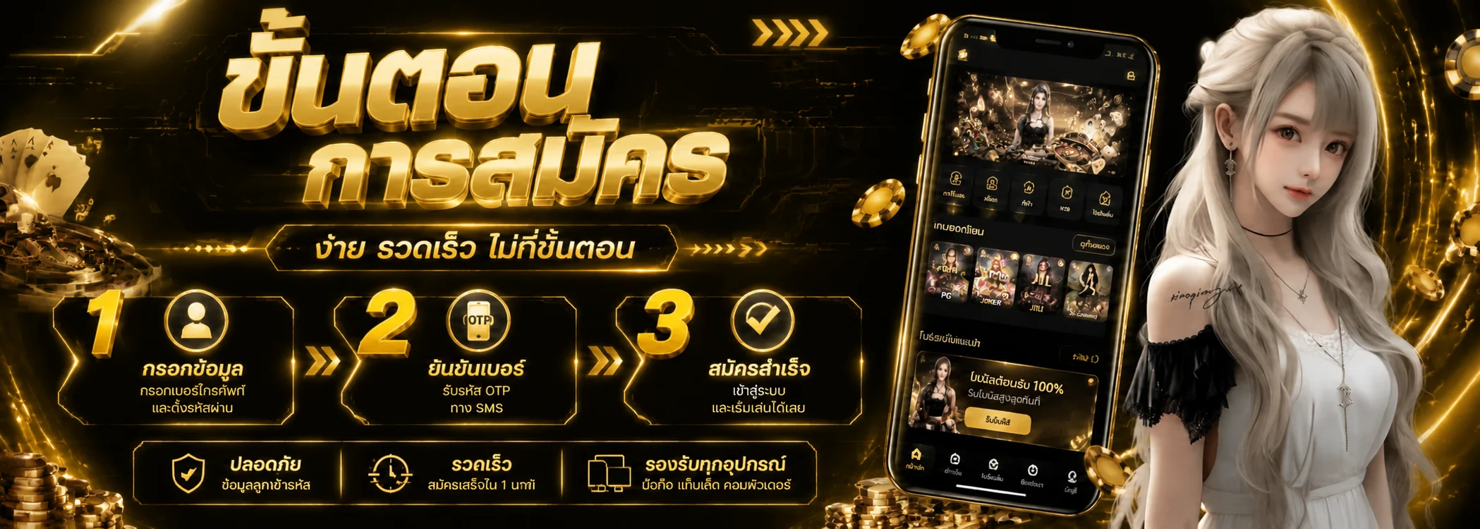 ขั้นตอนสมัคร ONEALLIN และวิธีฝากถอนออโต้ผ่านทรูมันนี่วอเลท